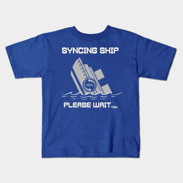 Syncing Ship Kids T-Shirt by AlterAspect